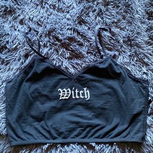 Cute little crop to that reads WITCH